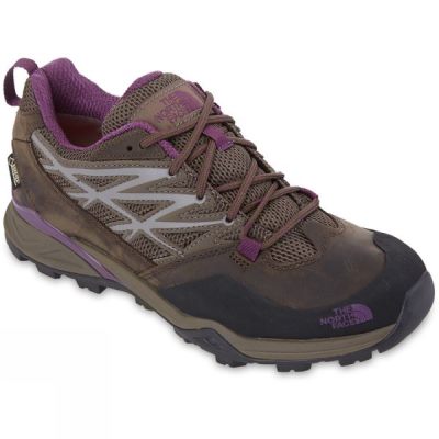 The North Face Hedgehog Hike GTX - Női Túracipő - Barna / Fekete / Lila (Magyarország ILA610897)